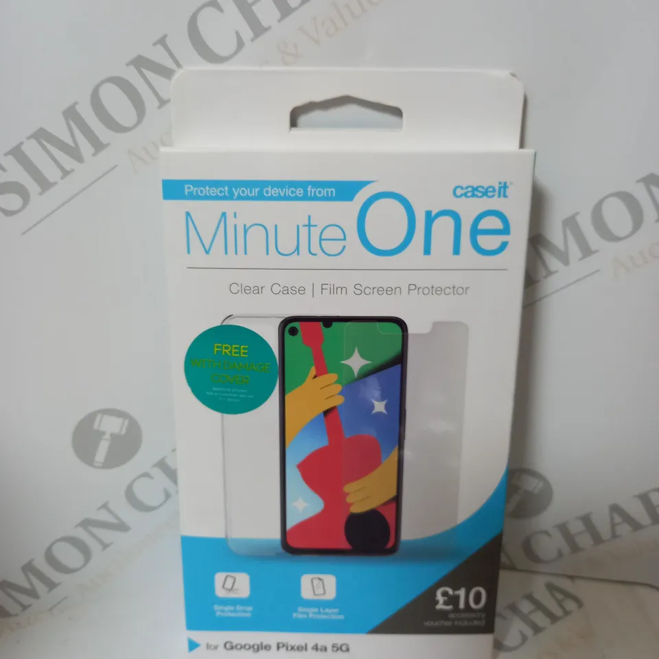 APPORXIMATELY 101 CASE IT MINUTE ONE PREMIUM BUNDLE OF CLEAR CASE AND FILM SCREEN PROTECTOR FOR GOOGLE PIXEL 4A 5G