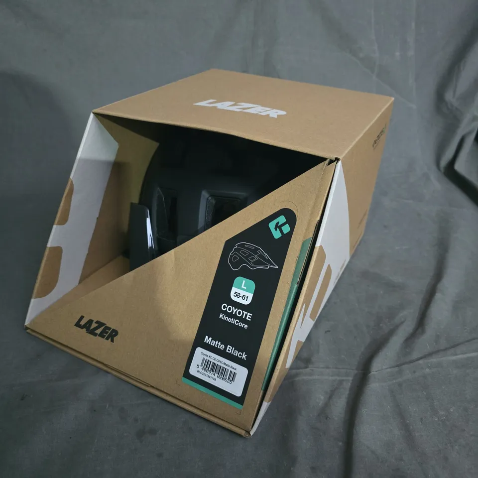 Lazer Coyote KinetiCore Matte Black Helmet – Size 58-61 cm