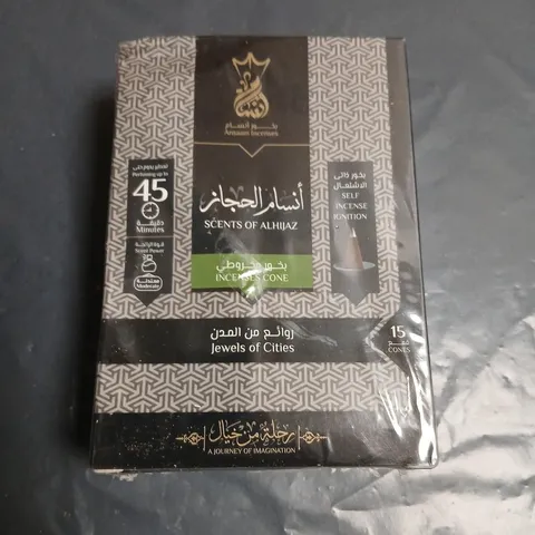 INCENSE CONES – SCENTS OF AL HIJAZ, JEWELS OF CITIES, 15 CONES