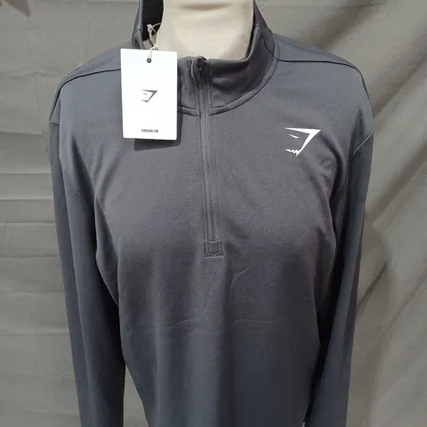 GYMSHARK ARRIVAL 1/4 ZIP JACKET SIZE M