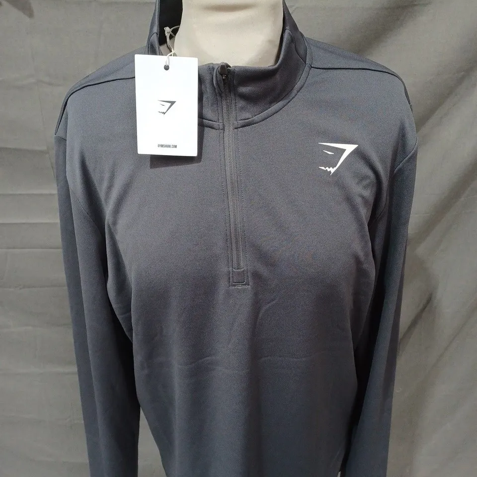 GYMSHARK ARRIVAL 1/4 ZIP JACKET SIZE M