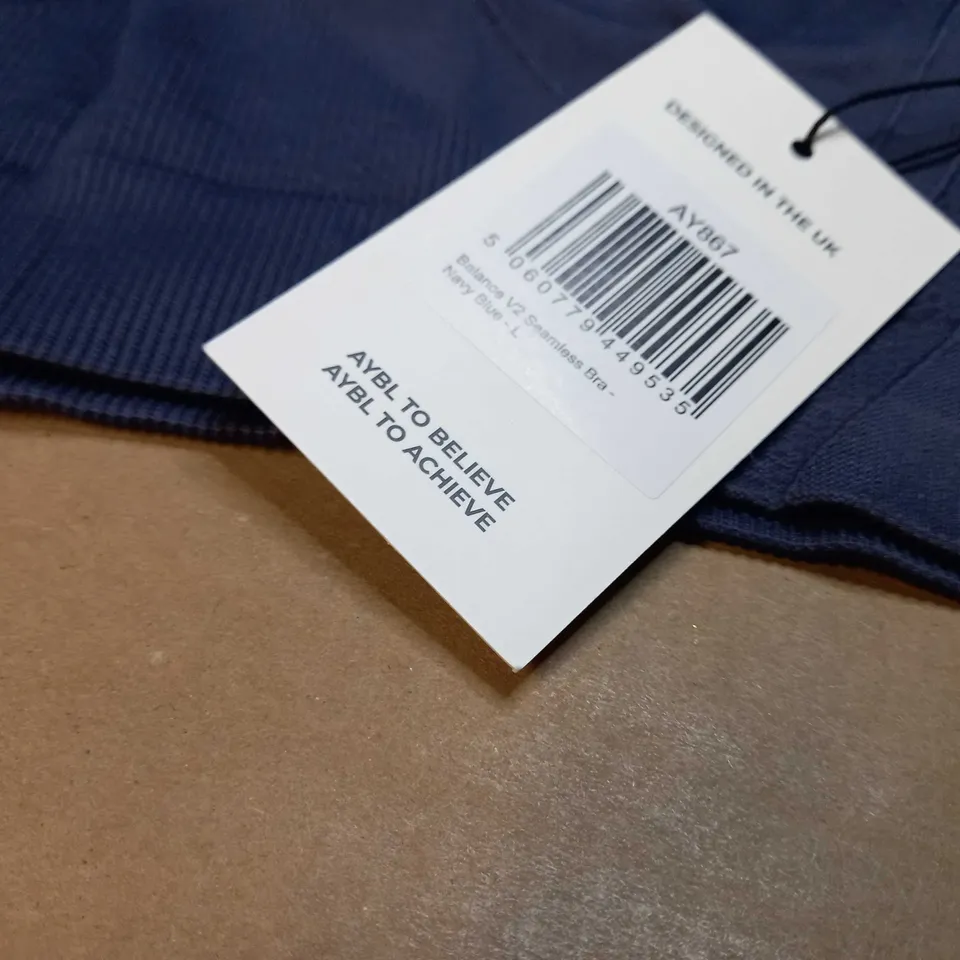 AYBL NAVY SPORTS BRA - LARGE