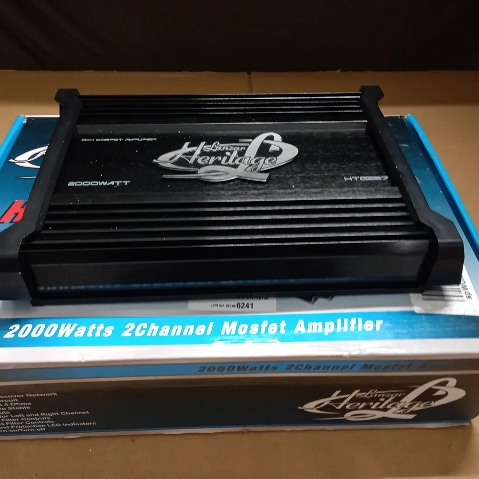 LANZAR HERITAGE HTG257 2000 WATT 2-CHANNEL MOSFET AMPLIFIER