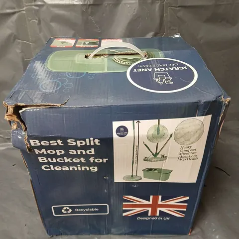 BOXED SPLIT MOP AND BUCKET