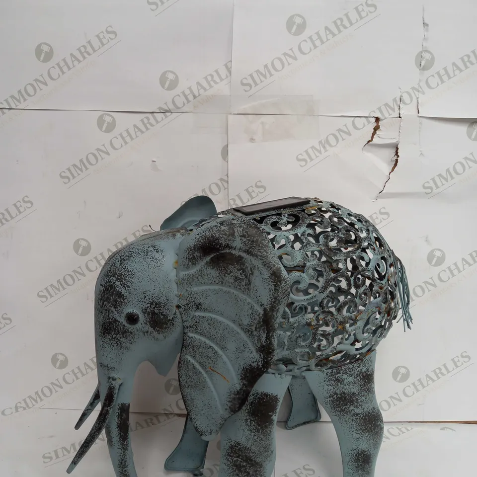 SOLAR METAL SILHOUETTE ELEPHANT RRP £45