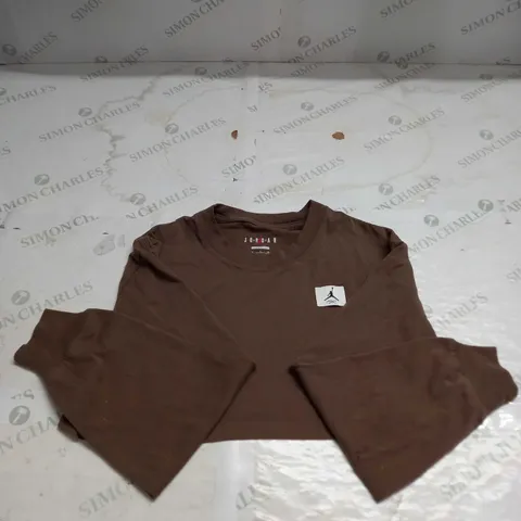 WOMENS JORDAN LONG SLEVE CROP T-SHIRT - SIZE S
