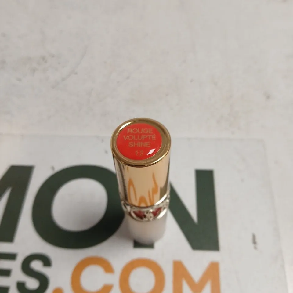 YVES SAINT LAURENT ROUGE VOLUPTÉ SHINE OIL-IN-STICK LIPSTICK – SHADE 12