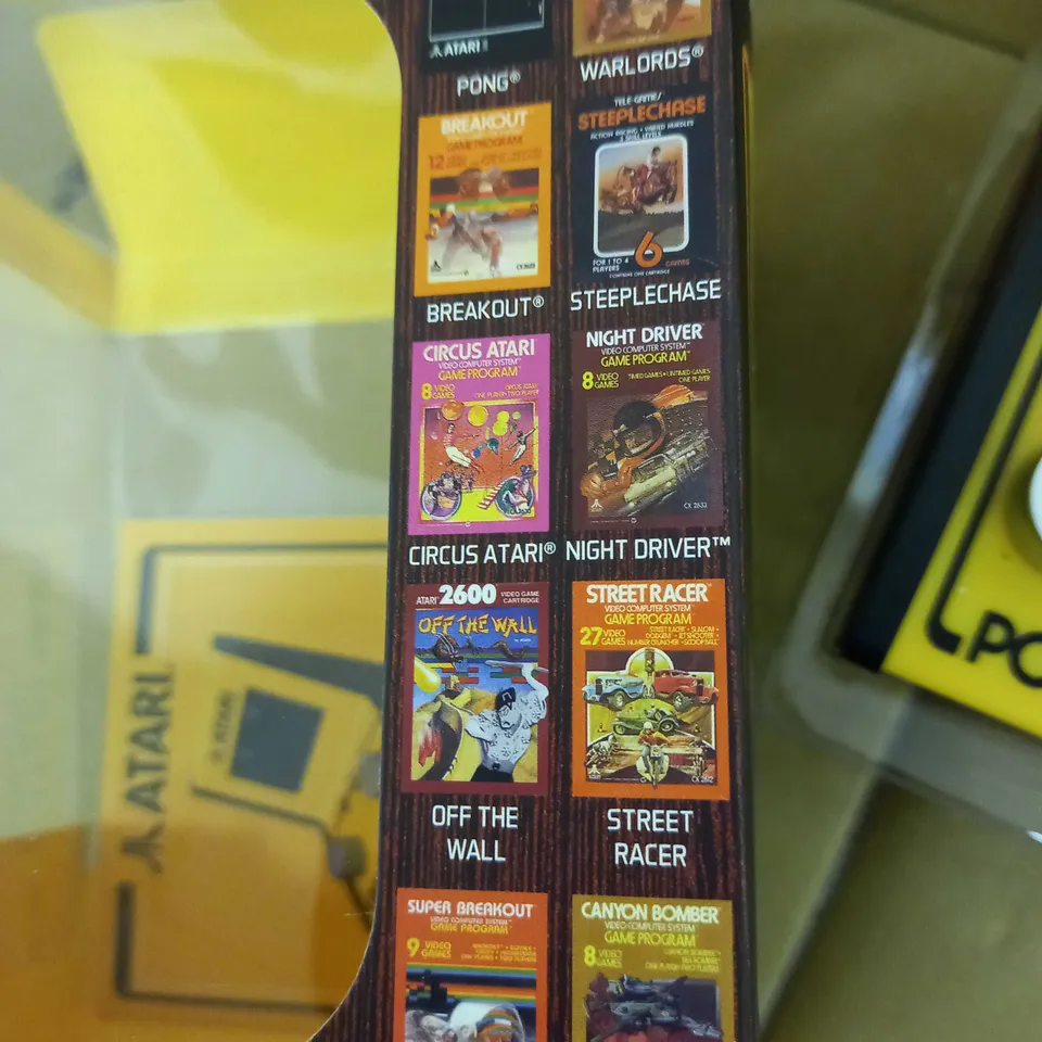 ATARI MINI ARCADE PONG BLAZE, INCLUDES 12 CLASSIC GAMES