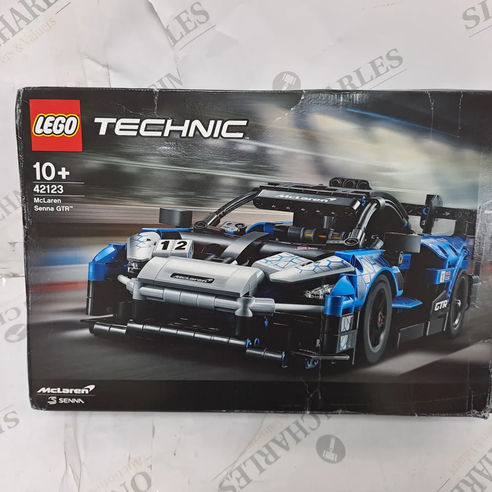 BOXED LEGO TECHNIC MCLAREN SENNA GTR TOY CAR 42123 RRP £44.99
