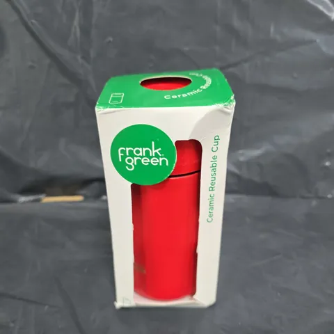 BOXED FRANK GREEN CERAMIC REUSABLE CUP