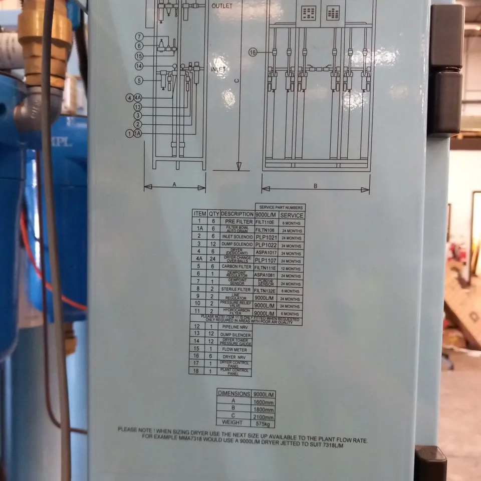MMPL MEDICAL GAS AIR PLANT ROOM VACUUM