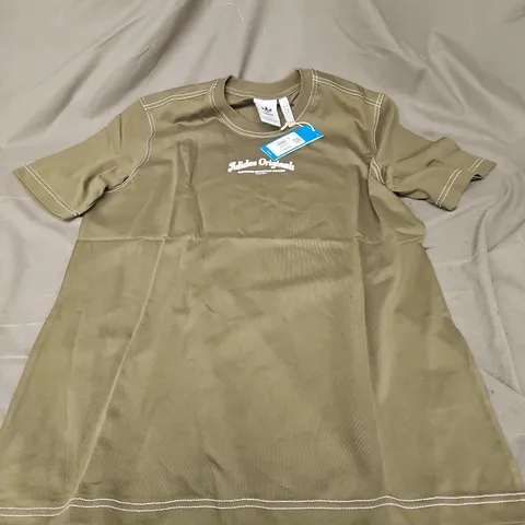 ADIDAS ORIGINALS OVERSIZED WAB TEE IN GREEN SIZE S