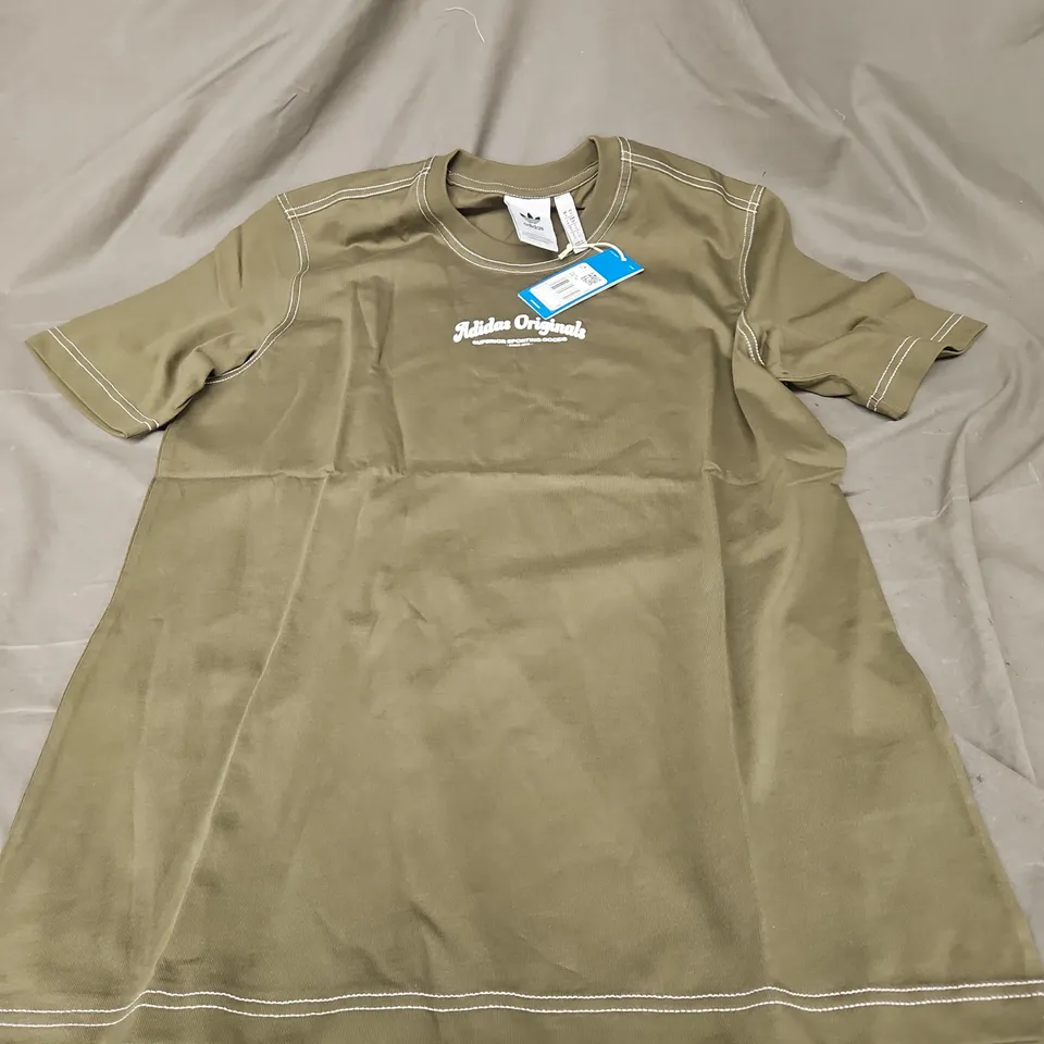 ADIDAS ORIGINALS OVERSIZED WAB TEE IN GREEN SIZE S
