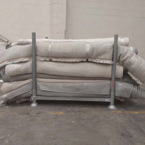 STILLAGE CONTAINING APPROXIMATELY 25x ASSORTED DESIGNER RUGS // STILLAGE NOT INCLUDED