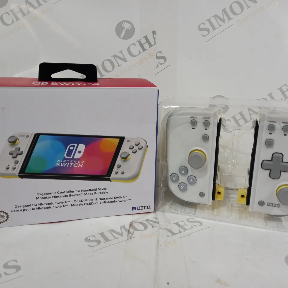 BOXED NINTENDO SWITCH SPLIT PAD COMPACT - WHITE/YELLOW