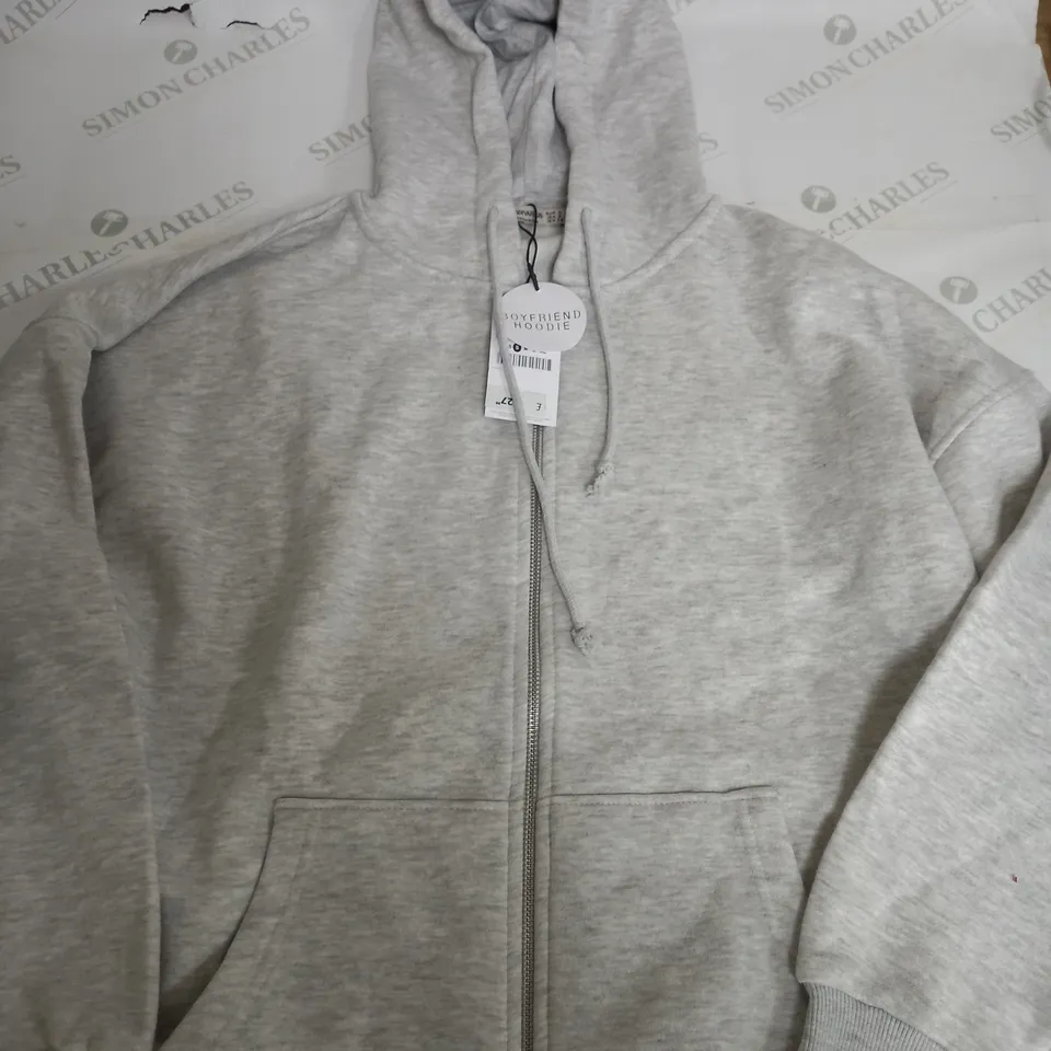 STRADIVARUS BOYFRIEND HOODIE IN GREY - EUR SMALL