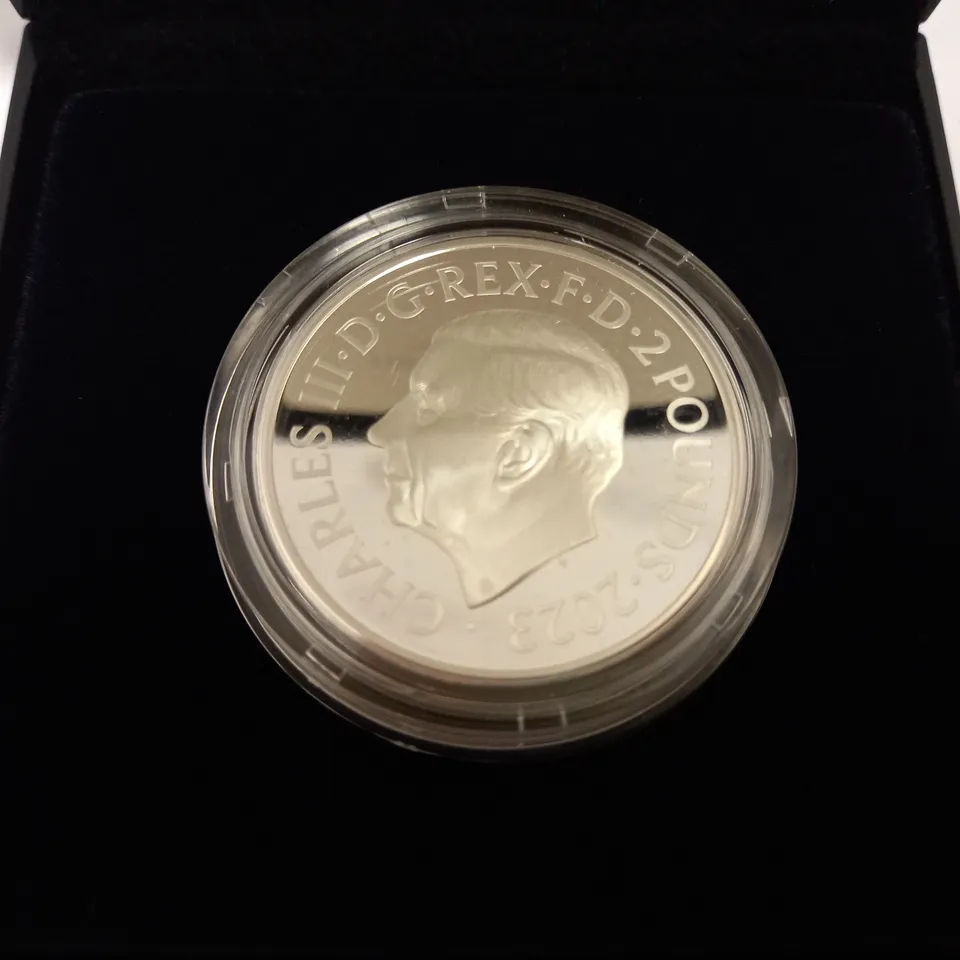 THE ROYAL MINT `THE ROYAL TUDOR BEASTS` THE BULL OF CLARENCE 2023 SILVER PROOF COIN