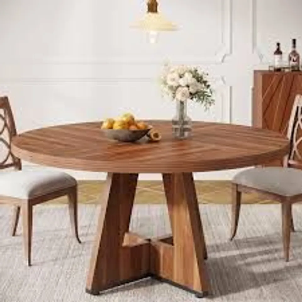BOXED ROUND DINING TABLE FOR 4 PEOPLE (1 BOX)
