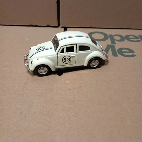 DIE-CAST HERBIE TOY CAR WITH RACING STRIPE AND NUMBER 53