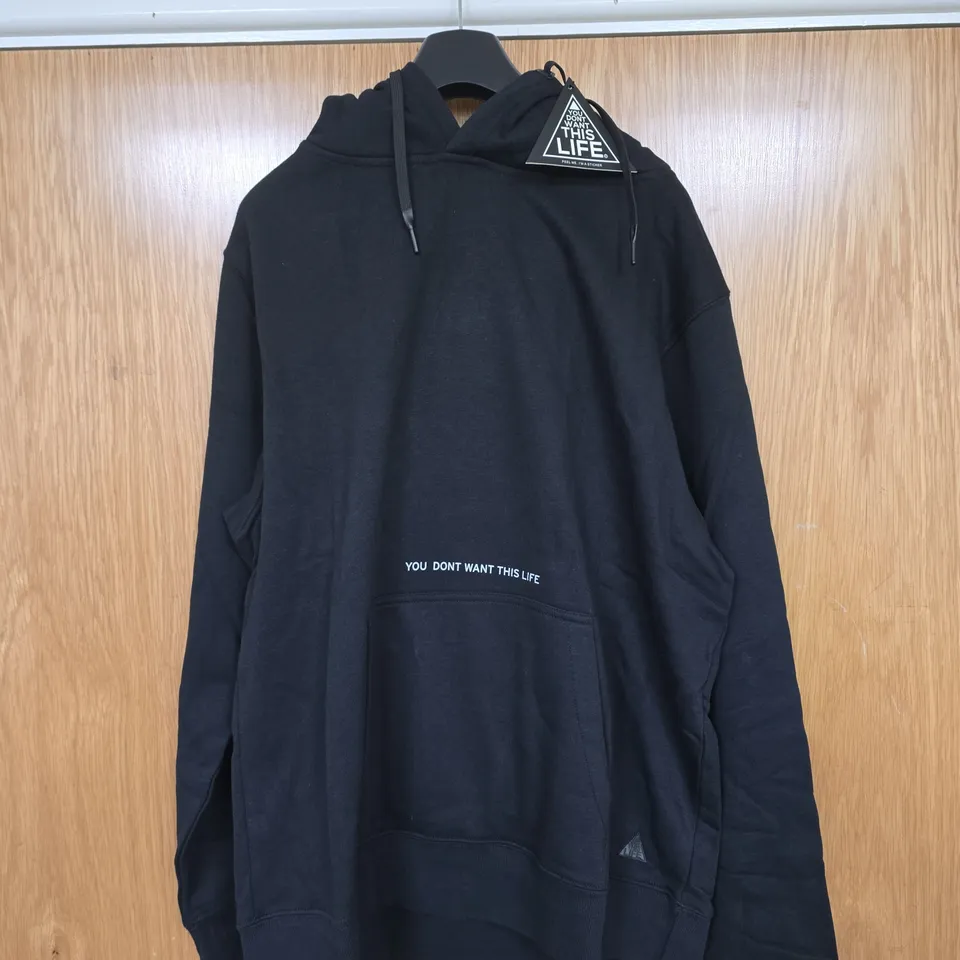 BAGGED YOU DONT WANT THIS LIFE REFLECTIVE PERSPECTIVE HOODIE - SIZE XXL