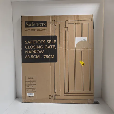 BOXED SAFETOTS SELF-CLOSING GATE, NARROW 68.5CM–75CM