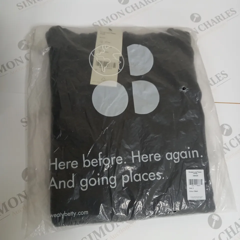 BAGGED SWEATY BETTY ESCAPE LUXE FLEECE HOODY SIZE S