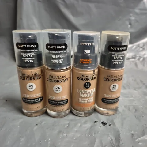 LOT OF APPROXIMATELY 55 REVLON 30ML COLOURSTAY MAKE UP ITEMS