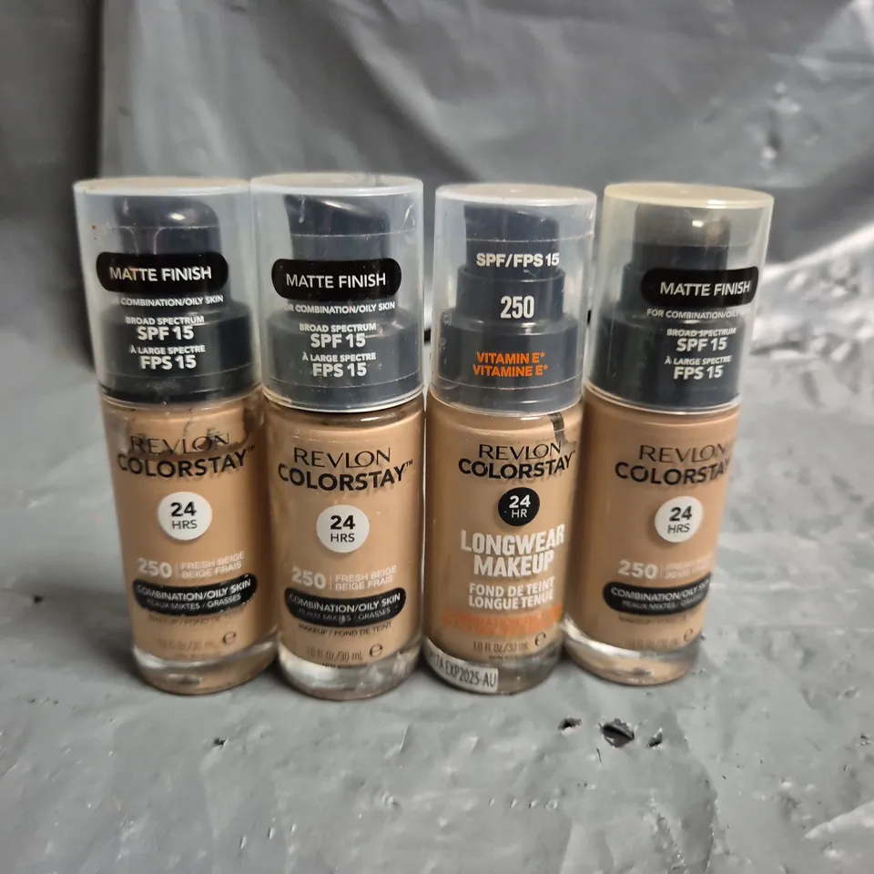 LOT OF APPROXIMATELY 55 REVLON 30ML COLOURSTAY MAKE UP ITEMS