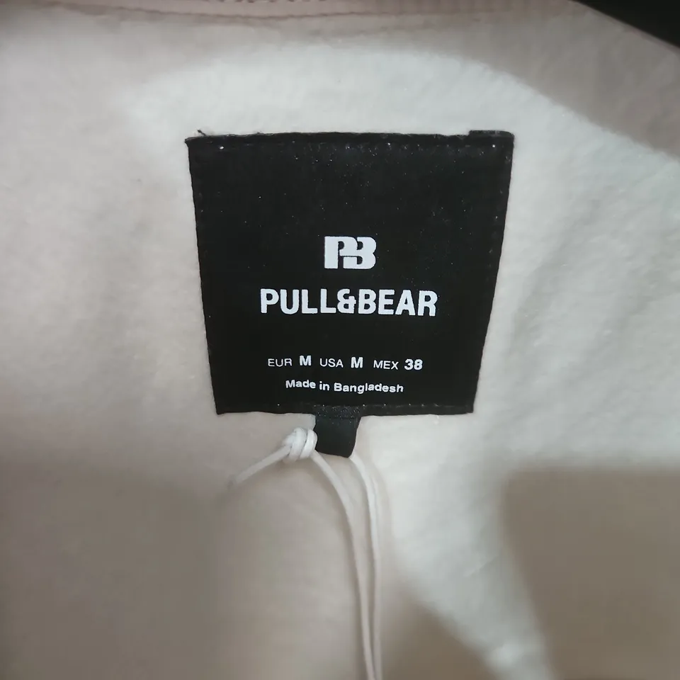 PULL&BEAR WHITE SHERPA JACKET – UK 10 (EU 38)