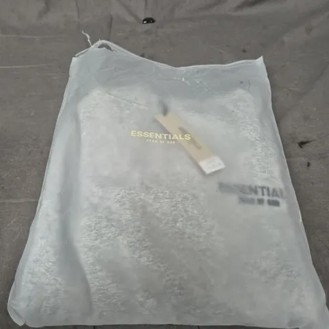 ESSENTIALS FEAR OF GOD GREY HOODIE SIZE M 