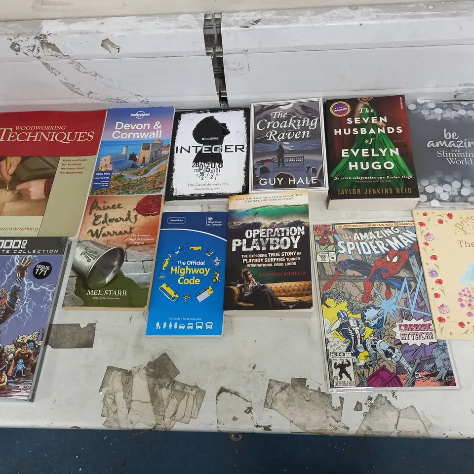 LARGE QUANTITY OF ASSORTED BOOK TITLES INCLUDE FICTION AND NON-FICTION TITLES BY AUTHORS SUCH AS;