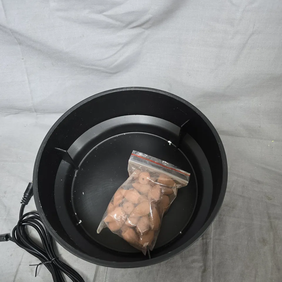 BUDDHA WATER FOUNTAIN & BACKFLOW INCENSE BURNER – TABLETOP STATUE WITH PUMP (BOXED)