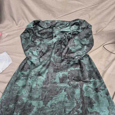 DISTURBIA SOLARA TOILE PRINT MAXI DRESS – UK14