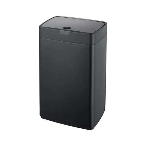BOXED IRIS 35 LITRE MOTION SENSOR RUBBISH BIN IN BLACK