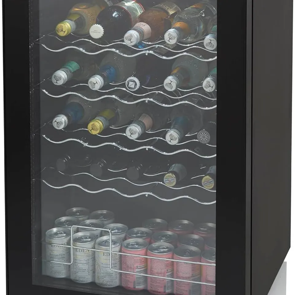 BOXED SWAN 34 BOTTLE GLASS FRONTED WINE COOLER