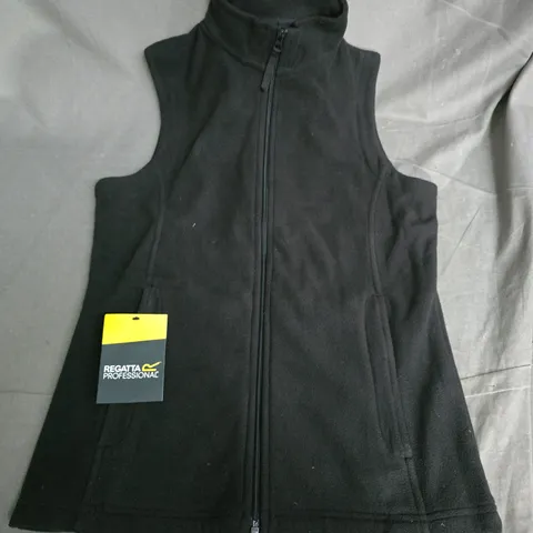 REGATTA WOMENS MICRO SLEEVELESS BODY WARMER IN BLACK - UK 10