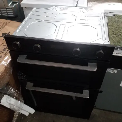 RUSSELL HOBBS DOUBLE OVEN IN BLACK