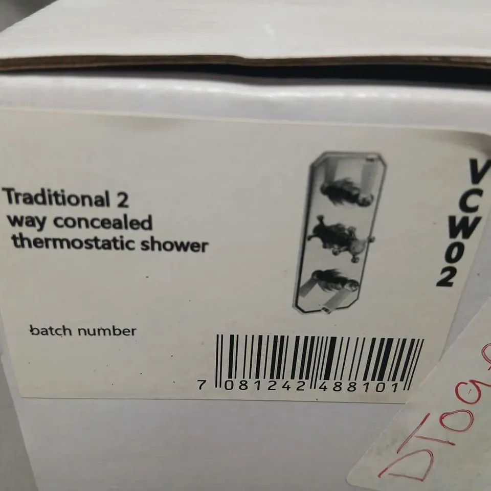 VCW02 HENBURY 2-WAY THERMOSTATIC CONCEALED SHOWER VALVE – BOXED