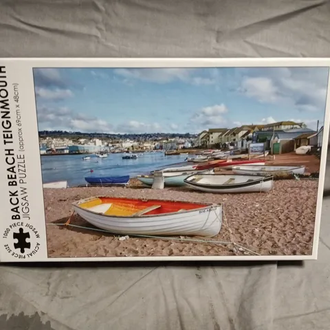 Back Beach Teignmouth 1000-Piece Jigsaw Puzzle – Boxed + Great British Jigsaw
