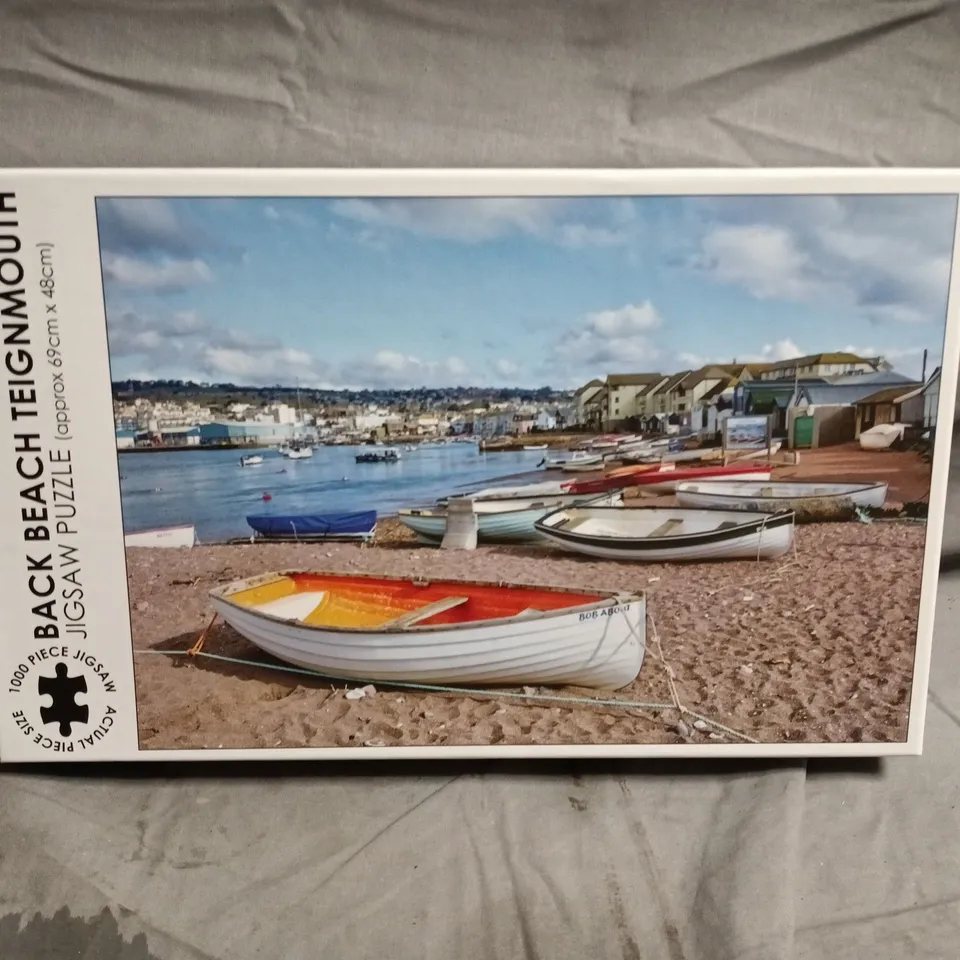 Back Beach Teignmouth 1000-Piece Jigsaw Puzzle – Boxed + Great British Jigsaw