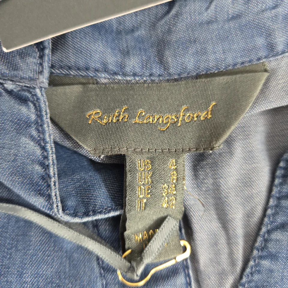 RUTH LANGSFORD DENIM SHIRT – WOMEN'S, UK 8 (US 4, DE 34, IT 42)