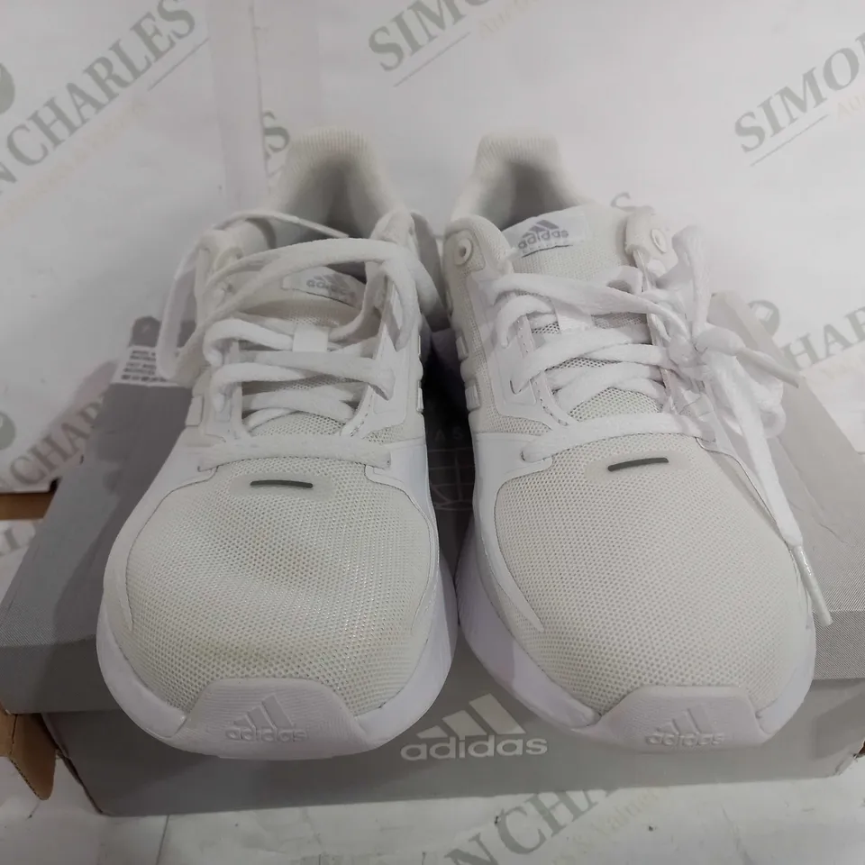 BOXED PAIR OF ADIDAS RUN FALCON 2 - WHITE - UK 4