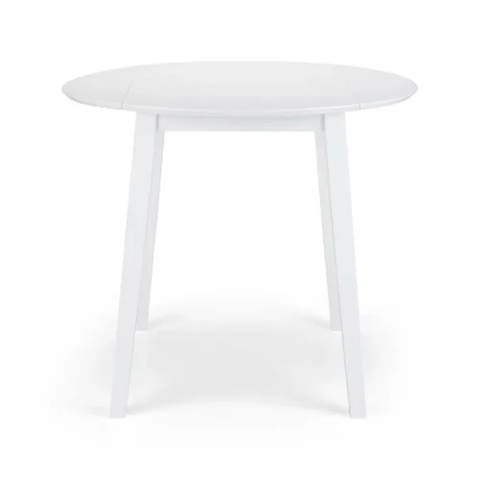 BOXED EXETER EXTENDABLE DINING TABLE WHITE 