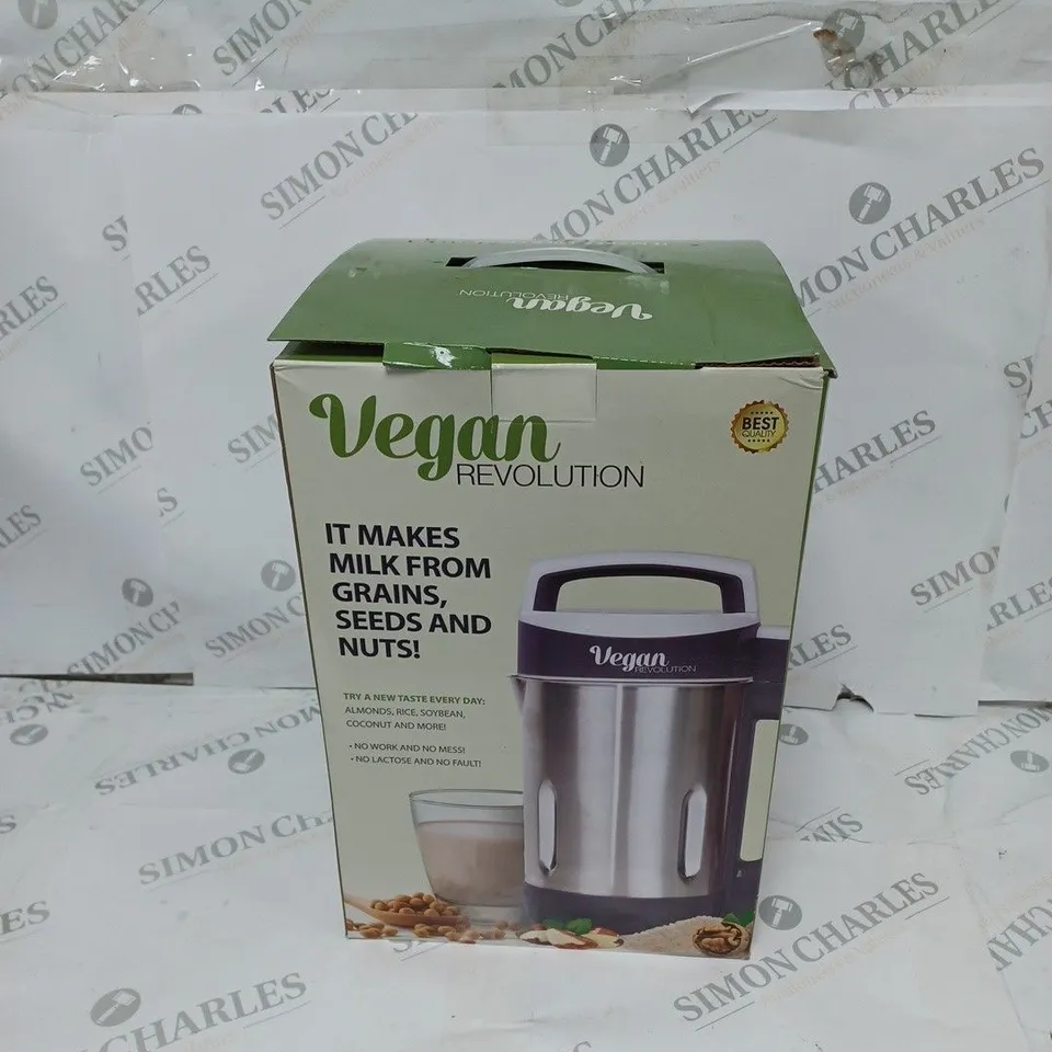BOXED VEGAN REVOLUTION NON DAIRY DRINK MAKER 
