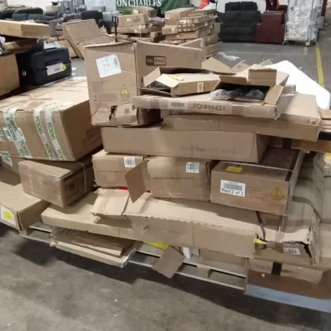 PALLET OF ASSORTED INCOMPLETE FURNITURE AND HOUSEHOLD PRODUCTS
