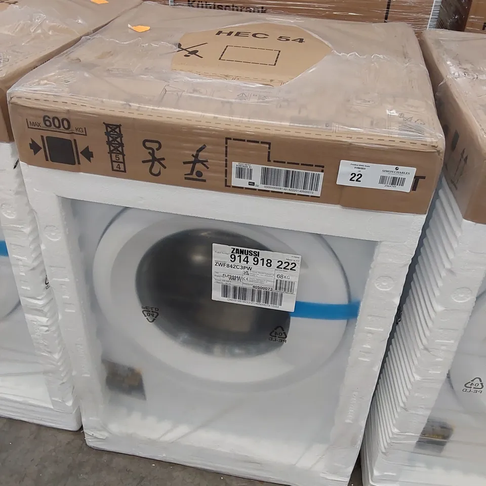 ZANUSSI ZWF842C3PW WASHING MACHINE, 8KG, 1400 SPIN, WHITE, C RATED