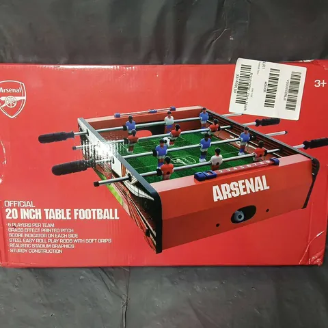 BOXED ARSENAL 20" TABLE FOOTBALL