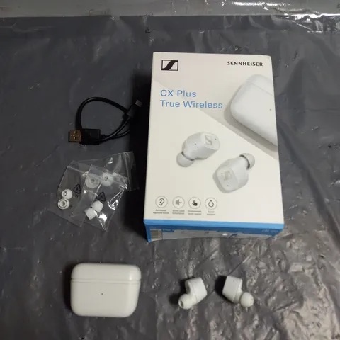 BOXED SENNHEISER CX PLUS TRUE WIRELESS EARBUDS IN WHITE