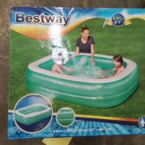 BOXED BESTWAY RECTANGULAR INFLATABLE POOL