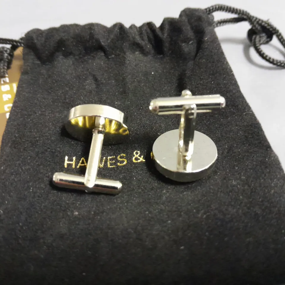 HAWES & CURTIS PAISLEY SILK CUFFLINKS